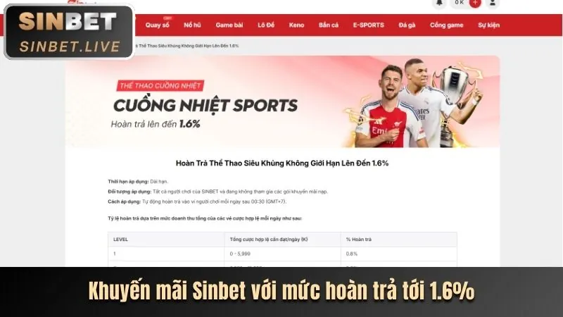 Cá cược thể thao 23win sôi động